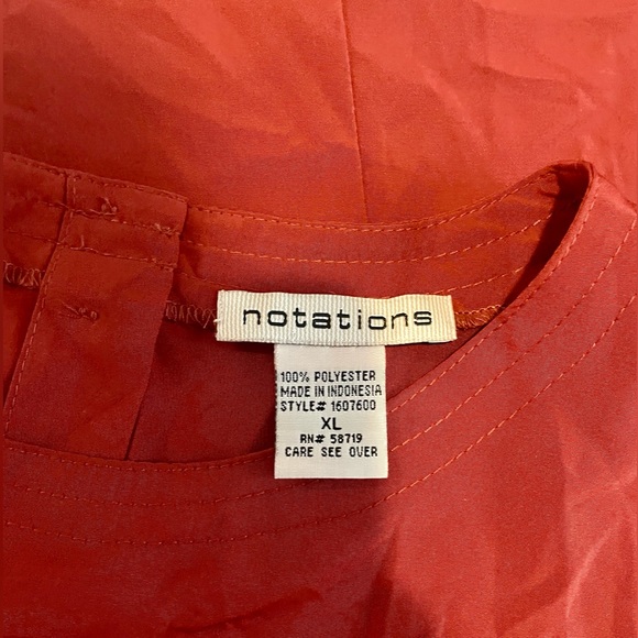 Vintage Notations Top with Button Up Back - Picture 5 of 6